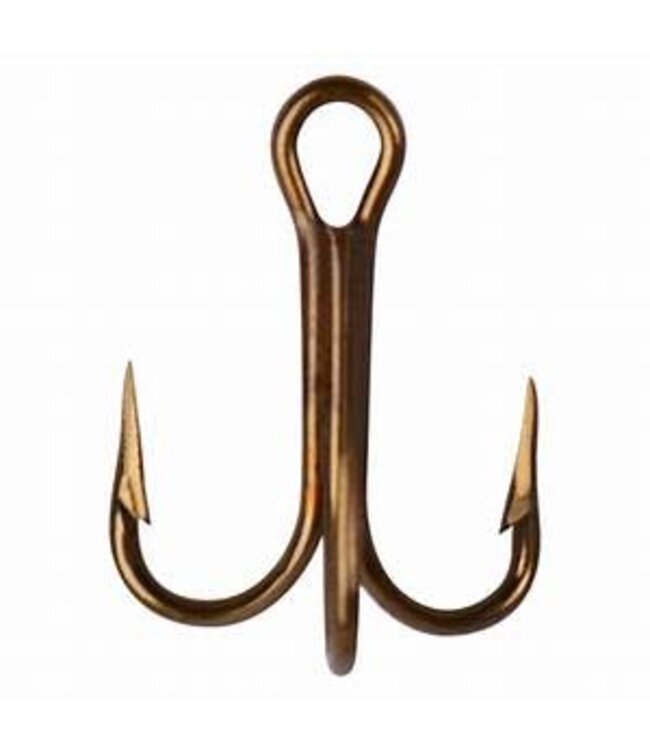Mustad MUSTAD TREBLE HOOK 25/BX SIZE 10 BRONZE(OLD MFG#3551-10)