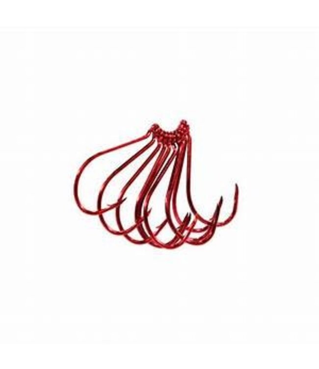 Addya Outdoors Inc. Addya Octopus Hook, Red, Reversed Sz2/0, 2X - 25PK