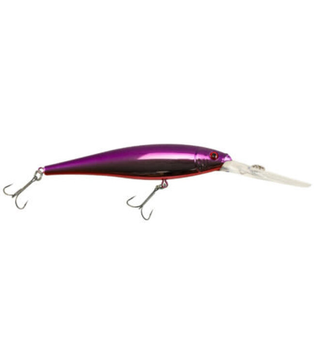 PURE FISHING BERKLEY FLICKER MINNOW SZ 7  3" 1/4 OZ DEPTH 14'-17'  PURPLE FLASH