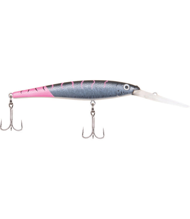 PURE FISHING BERKLEY FLICKER MINNOW SZ 9  3-1/2" 1/3 OZ DEPTH 18'-23'  FIRETAIL MF BLACK COUGAR