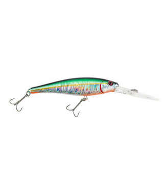 PURE FISHING BERKLEY FLICKER MINNOW SZ 9  3-1/2" 1/3 OZ DEPTH 18'-23' SLICK GREEN ALEWIFE