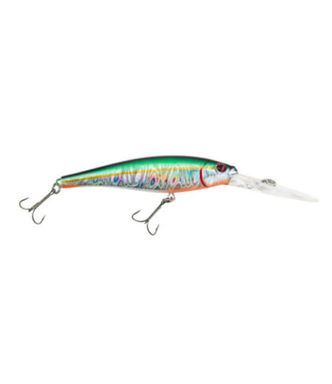 PURE FISHING BERKLEY FLICKER MINNOW SZ 9  3-1/2" 1/3 OZ DEPTH 18'-23' SLICK GREEN ALEWIFE
