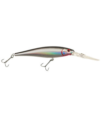 PURE FISHING BERKLEY FLICKER MINNOW SZ 9  3-1/2" 1/3 OZ DEPTH 18'-23' BLACK SILVER