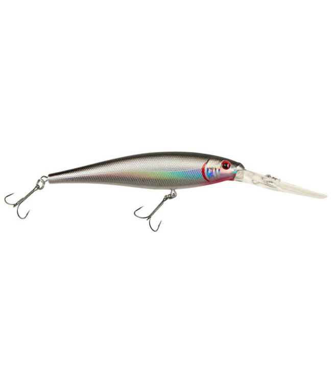 PURE FISHING BERKLEY FLICKER MINNOW SZ 9  3-1/2" 1/3 OZ DEPTH 18'-23' BLACK SILVER