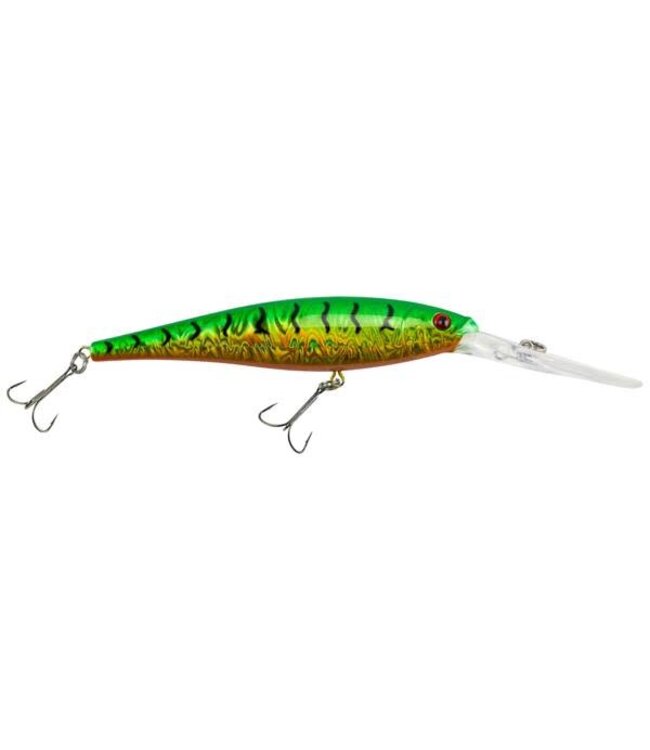 PURE FISHING BERKLEY FLICKER MINNOW SZ 11  4-1/4" 1/2 OZ DEPTH 18'-23' SLICK FIRETIGER