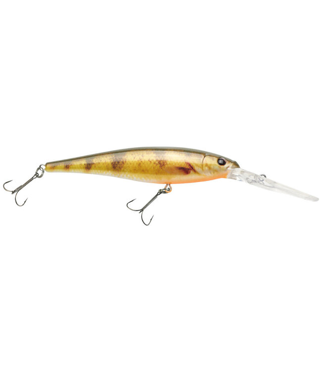 PURE FISHING BERKLEY FLICKER MINNOW SZ 9  3-1/2" 1/3 OZ DEPTH 18'-23' HD YELLOW PERCH