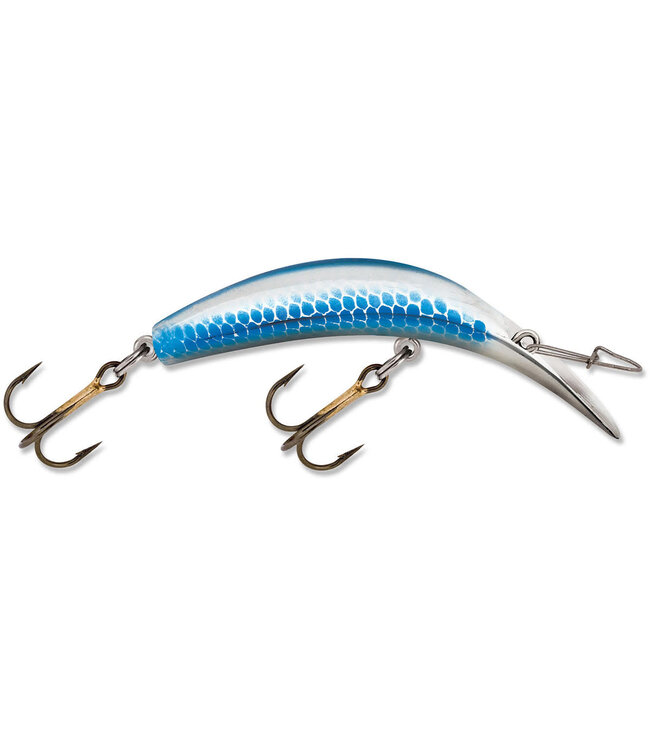 Luhr-Jensen Kwikfish K14 (Rattle) 4-1/4" Silver/Blue Scale