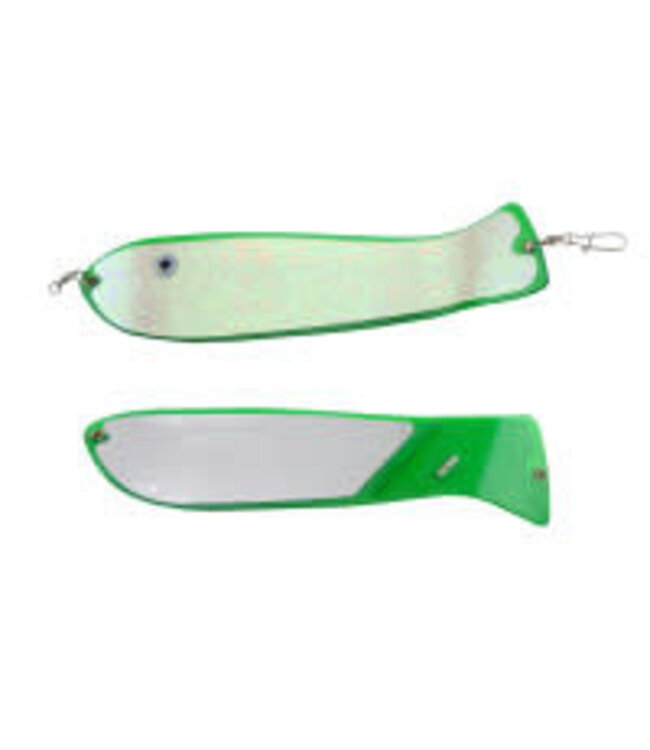 Pro-Troll (FC11-105)  PRO-TROLL FL FISH N CHIP 11  GLOW GREEN/SILVER BACK