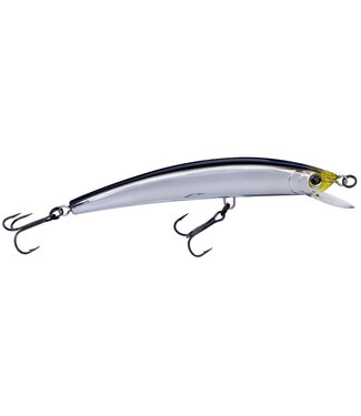 R1325-C4 YO-ZURI CRYSTAL MINNOW FRESHWATER FLOATING 110MM 4-3/8" 1/2 OZ BLACK SILVER