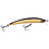 YO-ZURI AMERICA, INC. R1325-GBL YO-ZURI CRYSTAL MINNOW FRESHWATER FLOATING 110MM 4-3/8" 1/2 OZ GOLD BLACK