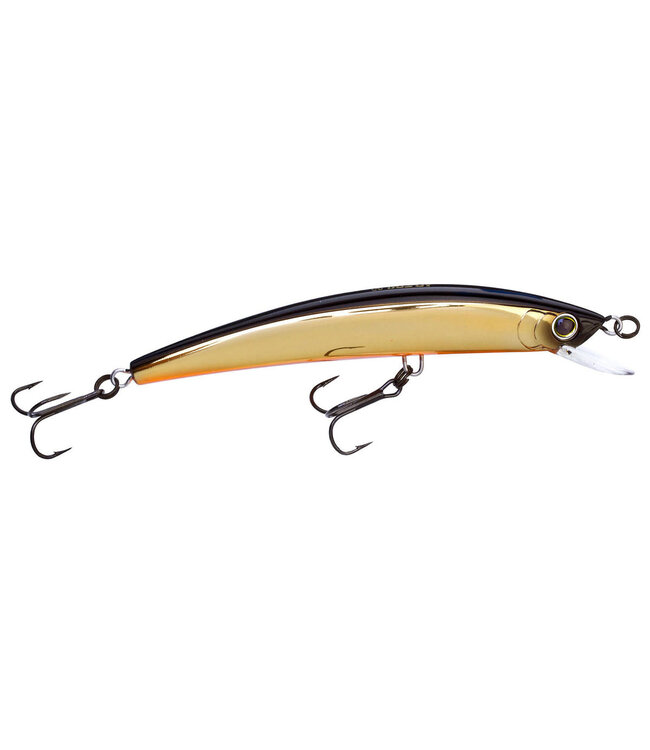 R1324-GBL YO-ZURI CRYSTAL MINNOW FRESHWATER FLOATING 90MM 3-1/2" 1/4 OZ GOLD BLACK