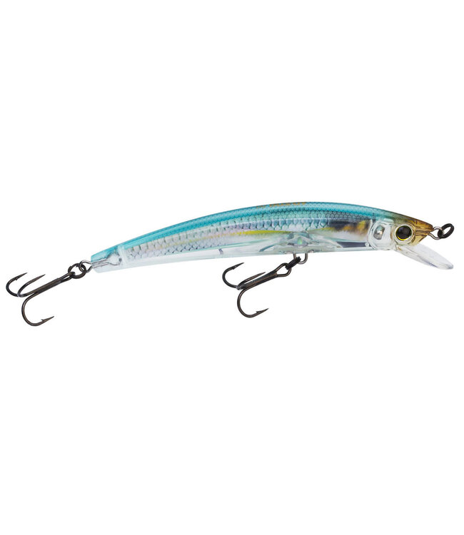 R1324-RBBH YO-ZURI CRYSTAL MINNOW FRESHWATER FLOATING 90MM 3-1/2" 1/4 OZ REAL BLUE BACK HERRING
