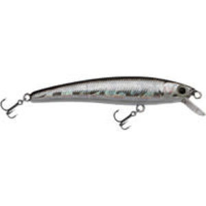 Challenger Plastic Products JL034-034 CHALLENGER MICRO FLOATING MINNOW 2-3/8" 3/32 OZ SILVER BLACK BACK