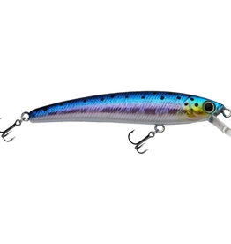Challenger Plastic Products JL034-134  CHALLENGER MICRO FLOATING MINNOW 2-3/8" 3/32 OZ BLUE/SILVER/YELLOW CHEEK