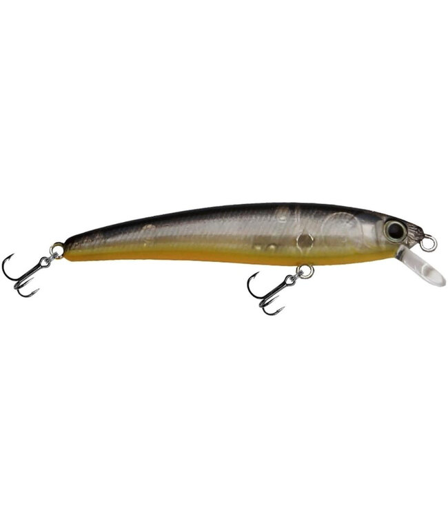 Challenger Lures JL034-010G CHALLENGER MICRO FLOATING MINNOW 2-3/8” 3/32 OZ  CLEAR/OR BELLY/BLK BACK