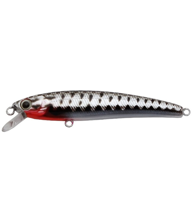 Challenger Lures JL034-T13   CHALLENGER MICRO FLOATING MINNOW 2-3/8" 3/32 OZ  CHRM BLK SPLASH/ORG BELLY