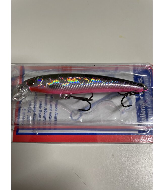 Challenger Lures JL034-720 CHALLENGER MICRO FLOATING MINNOW 2-3/8” 3/32 OZ PINK/PURPLE
