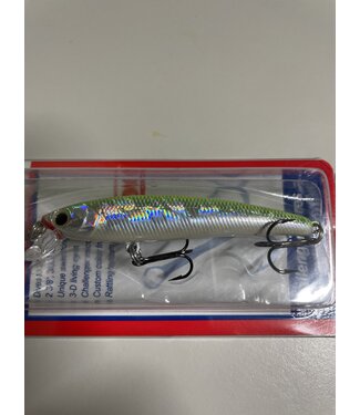 Challenger Lures JL034-396 CHALLENGER MICRO FLOATING MINNOW 2-3/8” 3/32 OZ SILVER CHART BACK