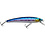 Challenger Plastic Products MS001-134  CHALLENGER TS MINNOW 3” BLUE/SILVER/YELLOW CHEEK