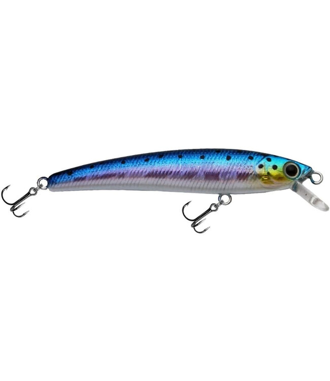 Challenger Lures MS001-134  CHALLENGER TS MINNOW 3” BLUE/SILVER/YELLOW CHEEK