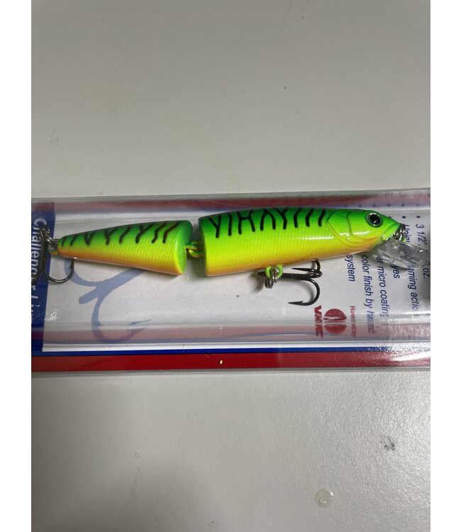 Challenger Lures MG008-T08 CHALLENGER JR JOINTED MINNOW 3 1/2” 5/16 OZ HOT TIGER