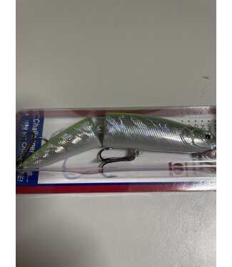 Challenger Lures CHALLENGER JOINTED MINNOW 4-3/8" 1/2 OZ SILVER/CHART (MG010-396)