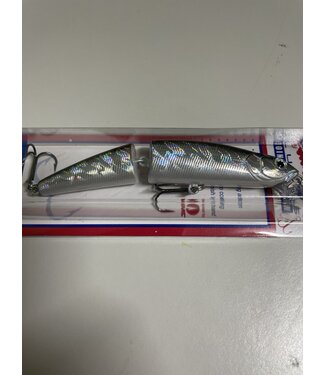 Challenger Lures MG010-034 CHALLENGER JOINTED MINNOW 4-3/8" 1/2 OZ SILVER/BLACK