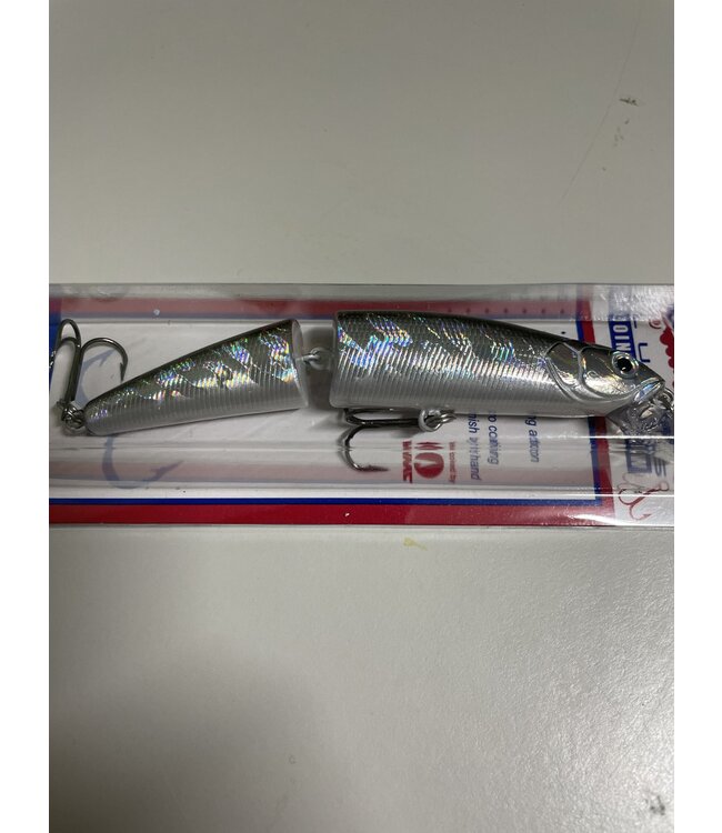 Challenger Lures MG010-034 CHALLENGER JOINTED MINNOW 4-3/8" 1/2 OZ SILVER/BLACK