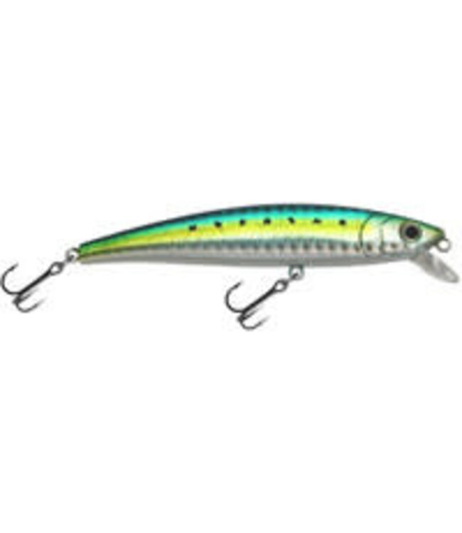 Challenger Lures JL120-515-713  CHALLENGER JR. MINNOW 3-1/2” 5/16 OZ GREEN/CHART SHINER