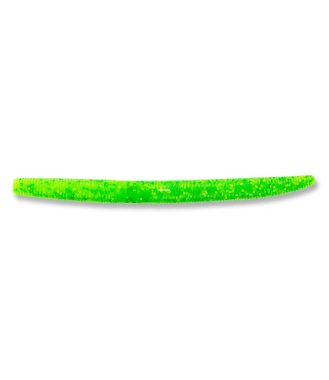 GARY YAMAMOTO CUSTOM BAITS YAMAMOTO 5” SENKO CHARTREUSE W/LG BLACK FLAKE 10pk