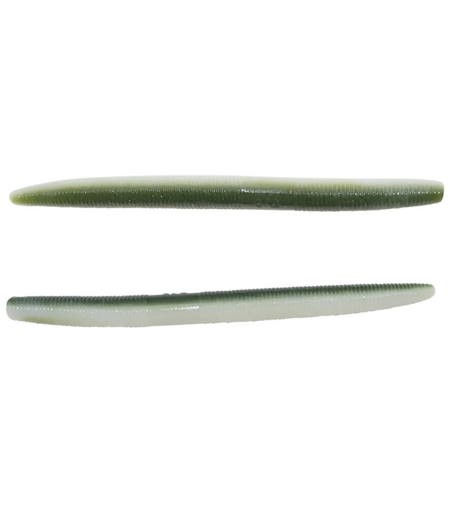 GARY YAMAMOTO CUSTOM BAITS 9S-10-901 YAMASENKO WORM 4” WATERMELON  & WHITE LAMINATE