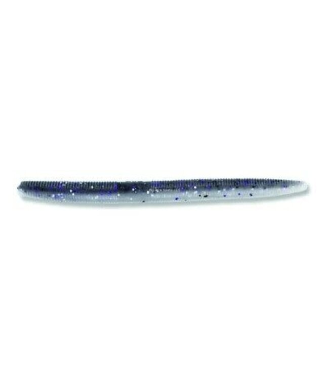 GARY YAMAMOTO CUSTOM BAITS 9S-10-927 YAMASENKO WORM 4” SMOKE W/PURPLE & HOLOGRAM