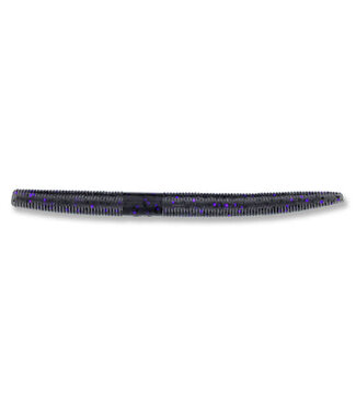 GARY YAMAMOTO CUSTOM BAITS 9S-10-953 YAMASENKO WORM 4”  SMOKE W/PURPLE & BLUE