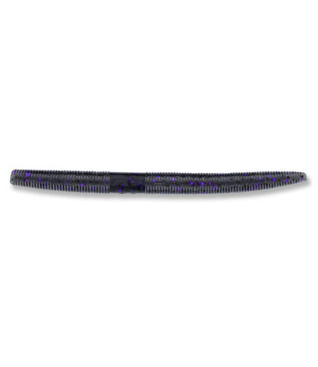 GARY YAMAMOTO CUSTOM BAITS 9S-10-953 YAMASENKO WORM 4”  SMOKE W/PURPLE & BLUE