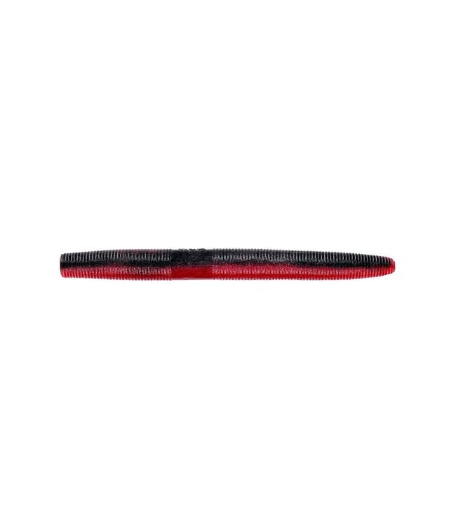 GARY YAMAMOTO CUSTOM BAITS 9S-10-900 YAMASENKO WORM 4”  RED & BLACK SHAD