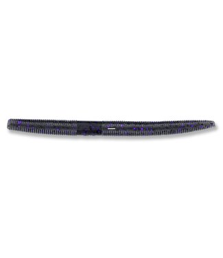 GARY YAMAMOTO CUSTOM BAITS 9-10-157 YAMASENKO WORM 5”  SMOKE W/LARGE BLACK & PURPLE