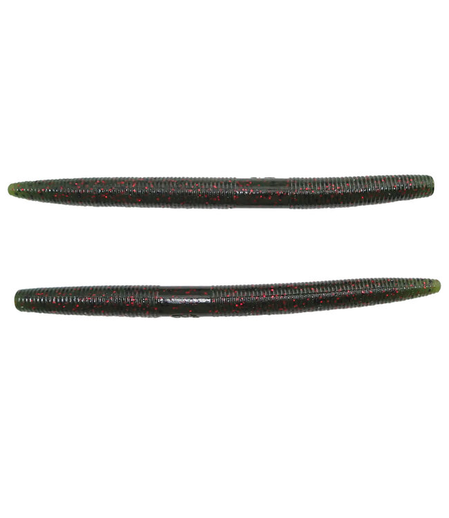 GARY YAMAMOTO CUSTOM BAITS 9S-10-955 YAMASENKO WORM 4”  WATERMELON BLACK W/RED