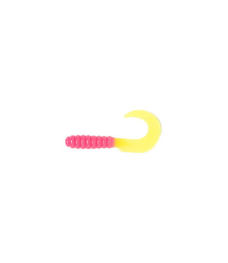 X-ZONE 01517 PRO SERIES X-ZONE LURES  3" GRUB BUBBLEGUM/CHART TAIL