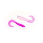 X-ZONE PRO SERIES X-ZONE LURES  3" GRUB  HOT PINK SILVER
