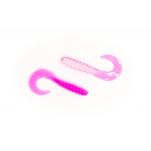 X-ZONE 315 PRO SERIES X-ZONE LURES  3" GRUB  HOT PINK SILVER