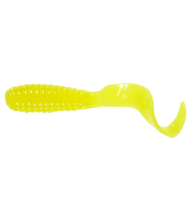 MISTER TWISTER MR. TWISTER 3" CURLY TAIL GRUB YELLOW 20/PK