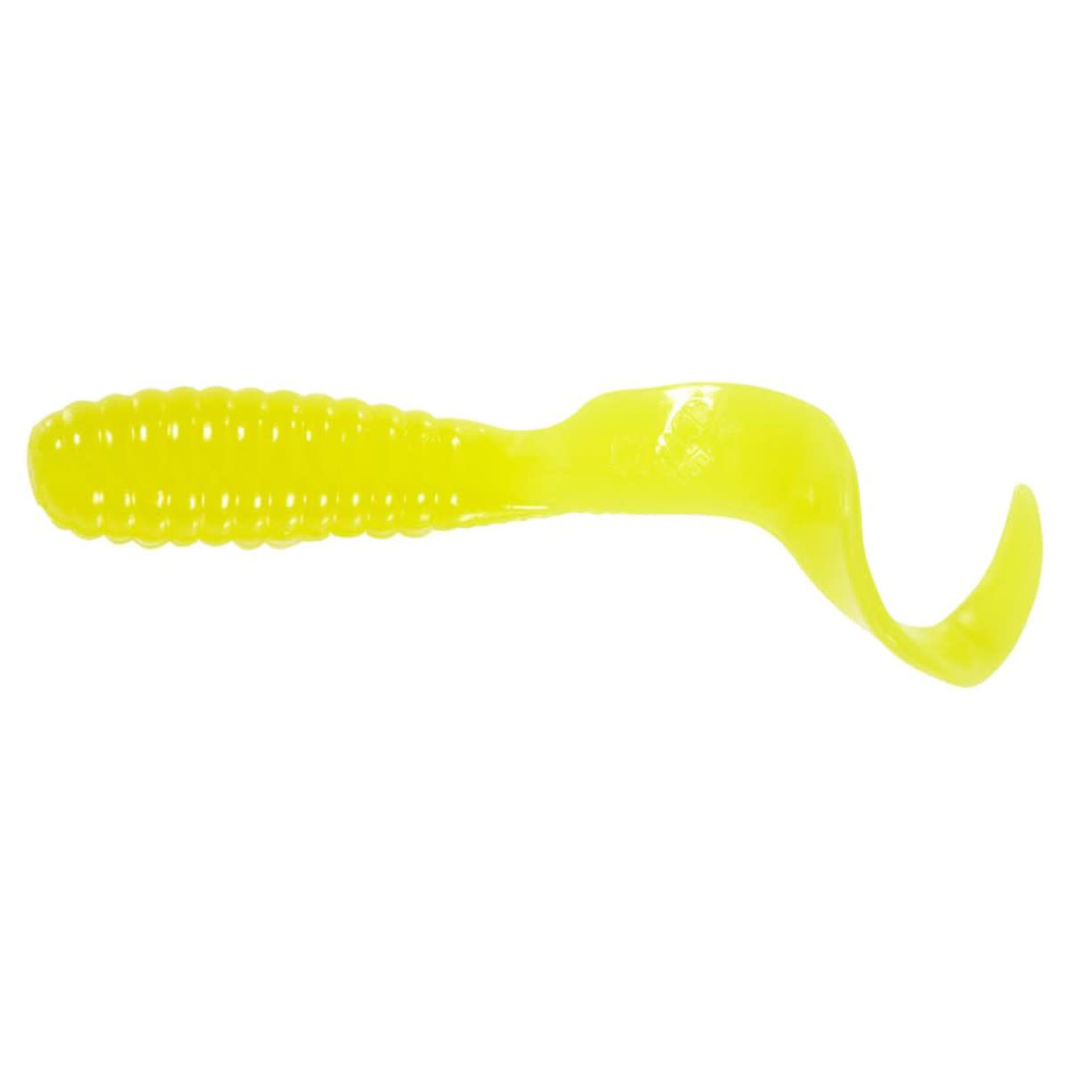 MR. TWISTER 2 TEENIE CURLY TAIL GRUB - YELLOW 20/PK USES 1/16 OZ JIGHEAD  (NOT INCLUDED)