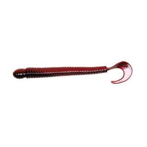 Big Bite Baits, Inc. (RW401) BIG BITE BAITS 4" DISC WORM RED SHAD