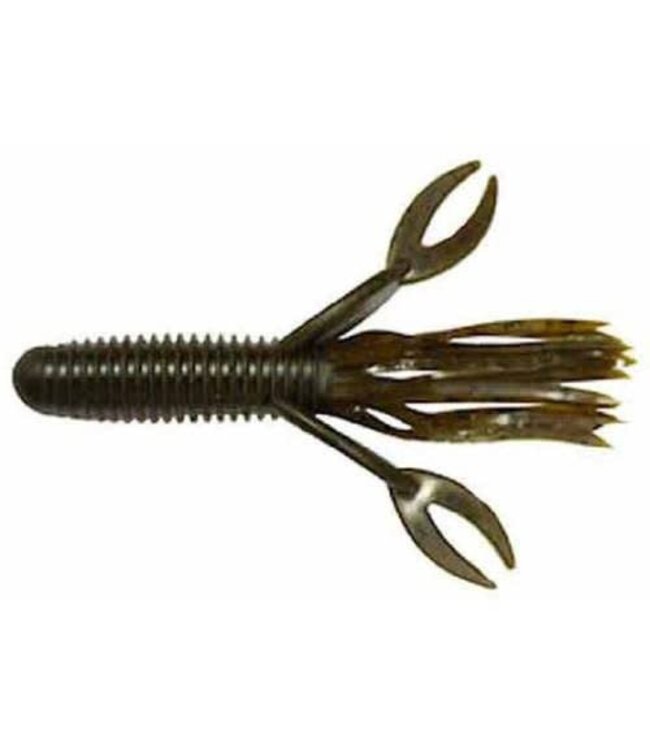 (CRWT-02) BIG BITE BAITS 4" CRAW TUBE GREEN PUMPKIN