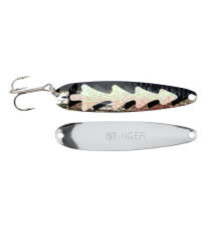(MSH209) MICHIGAN STINGER - MAGNUM - SILVER HAMMERED BLACK WIDOW