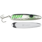 Gibbs-Delta Tackle (NSH276)  MICHIGAN STINGER - STINGRAY - SILVER HAMMERED - GLO GREEN ALEWIFE