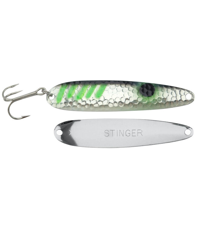 Gibbs-Delta Tackle (NSH276)  MICHIGAN STINGER - STINGRAY - SILVER HAMMERED - GLO GREEN ALEWIFE