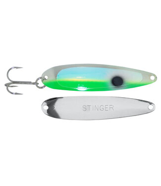 Gibbs-Delta Tackle MICHIGAN STINGER - STINGRAY - SILVER SMOOTH - GREEN TUX GREEN UV (NS389GUV)