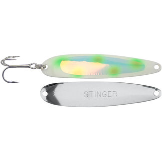 Gibbs-Delta Tackle MICHIGAN STINGER - STINGER - SILVER SMOOTH GREEN DOT GLOW (S322)