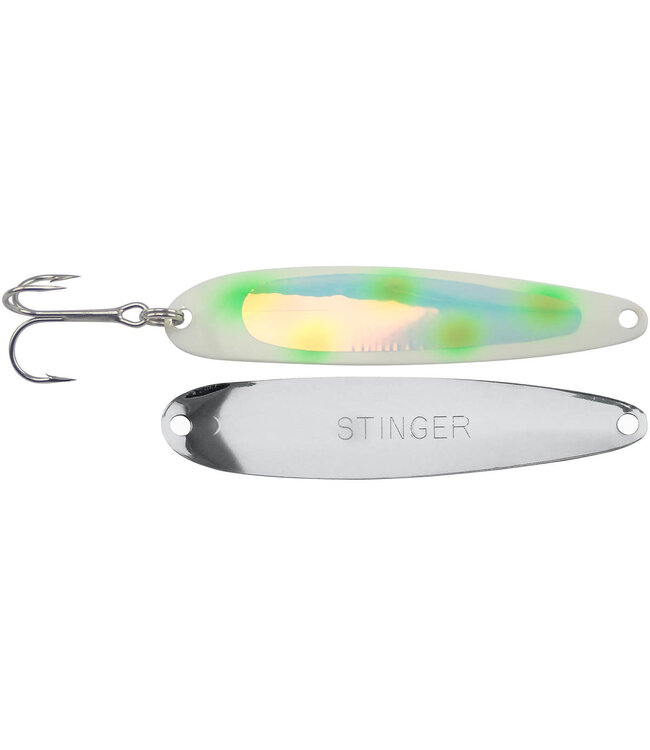 Gibbs-Delta Tackle (S322) MICHIGAN STINGER - STINGER - SILVER SMOOTH - GREEN DOT GLO
